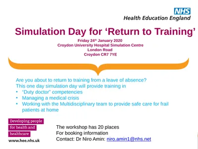 Simulation Day for ‘Return to Training’ Friday