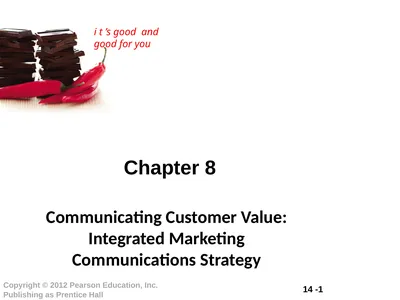 Chapter 8 Communicating Customer Value: Integrated