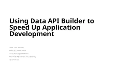 Using Data API Builder to Speed Up Application