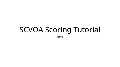 SCVOA Scoring Tutorial 2019 Materials Scoresheet