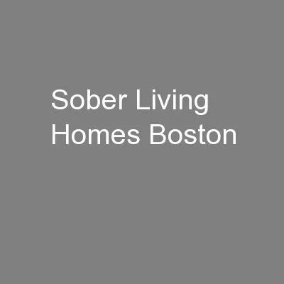 Sober Living Homes Boston