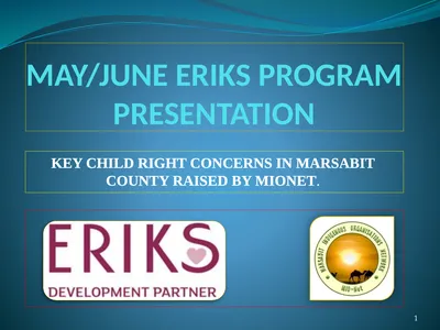 MAY/JUNE ERIKS PROGRAM PRESENTATION KEY CHILD