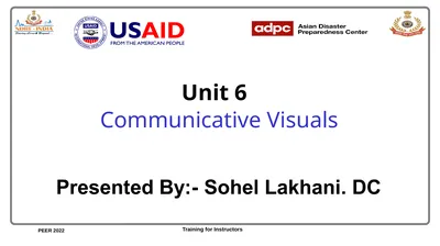 Unit 6 Communicative Visuals Unit 6 Objectives