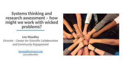 Systems thinking and research assessment – how