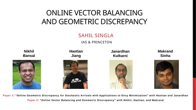 Online Vector Balancing and Geometric Discrepancy