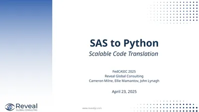 SAS to Python Scalable Code Translation April 23,