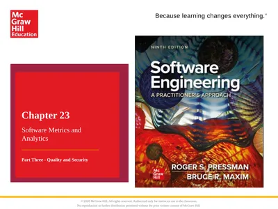 Chapter 23 Software Metrics and Analytics Part