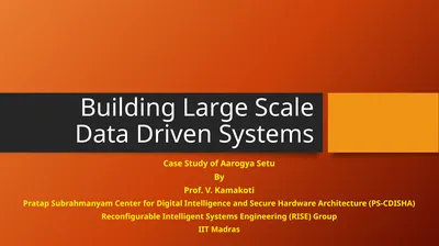 Building Large Scale Data Driven Systems Case