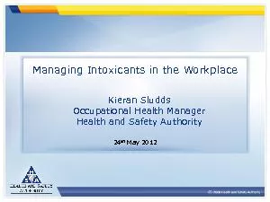 Managing Intoxicants in the Workplace