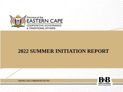 2022 SUMMER INITIATION REPORT 1 Presentation