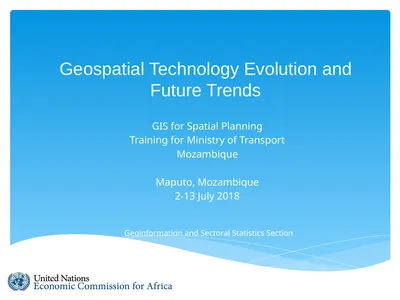 Geospatial Technology Evolution and Future Trends