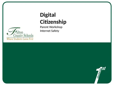Digital Citizenship Parent Workshop Internet