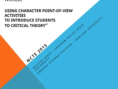 “Seeing Beyond Our Own World: Using Character