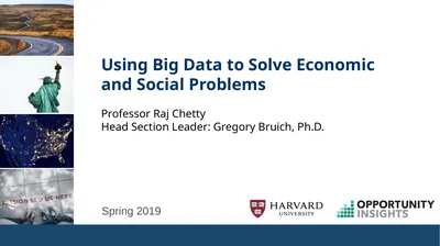 Spring 2019 Using Big Data to Solve Economic and