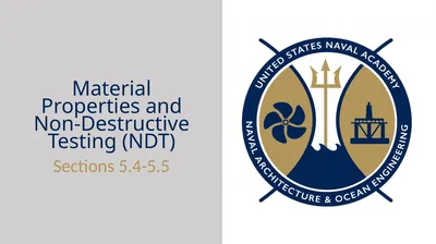Material Properties and Non-Destructive Testing