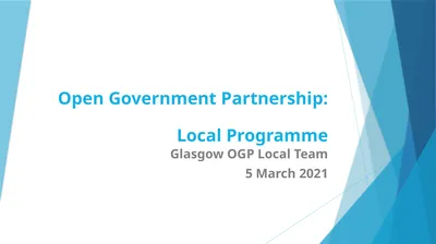 Open Government Partnership: Local Programme