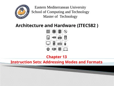 Architecture and Hardware (ITEC582 ) Chapter 13
