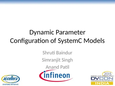 Dynamic Parameter Configuration of SystemC Models