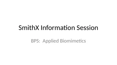 SmithX Information Session BPS: Applied