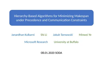 Hierarchy-Based Algorithms for Minimizing Makespan