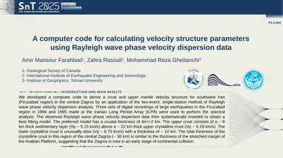 A computer code for calculating velocity structure