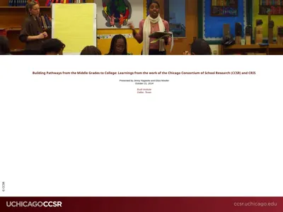 Building Pathways from the Middle Grades to
