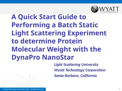 A Quick Start Guide to Performing a Batch Static