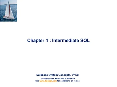 Chapter 4 : Intermediate SQL Outline Join