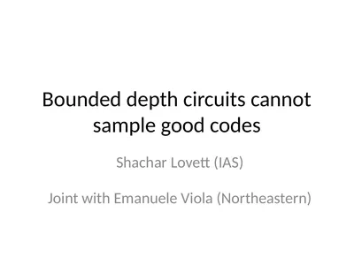 Bounded depth circuits cannot sample good codes