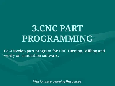 3.CNC PART PROGRAMMING Co:-Develop part program