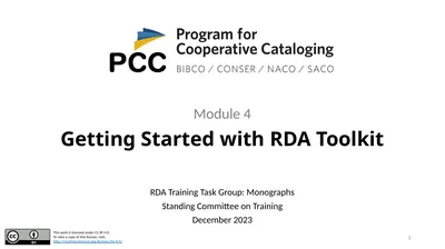 Getting Started with RDA Toolkit Module 4 1 Access