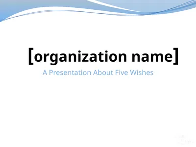 [organization name] A Presentation About Five