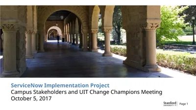 ServiceNow Implementation Project Campus