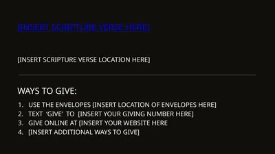 [INSERT SCRIPTURE VERSE HERE] [INSERT SCRIPTURE