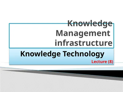 Knowledge Management infrastructure Knowledge