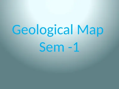 Geological Map Sem -1 Bedding Plane A bedding