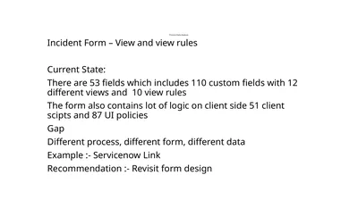 Process Data Analysis Incident Form – View and