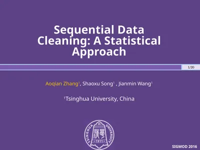Sequential Data Cleaning: A Statistical Approach