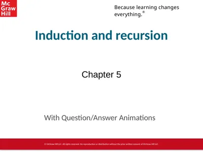 Induction and recursion Chapter 5 With