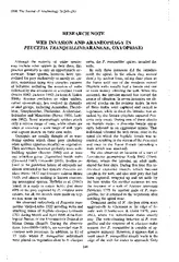 1998. The Journal of Arachnology 26:249-250RESEARCH NOTEWEBINVASION AN