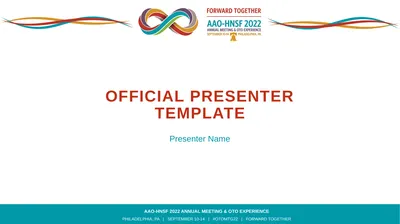 OFFICIAL PRESENTER TEMPLATE Presenter Name