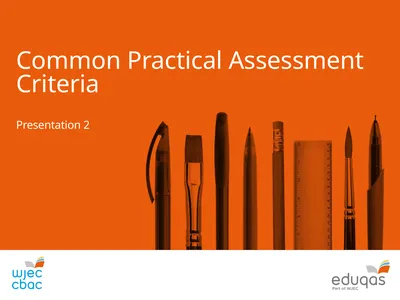 Common Practical Assessment Criteria Presentation