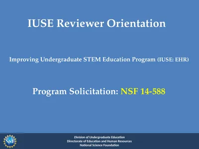 Improving Undergraduate STEM Education Program