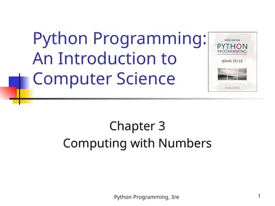 Python Programming, 3/e 1 Python Programming: An