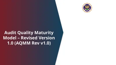 Audit Quality Maturity Model – Revised Version 1.0