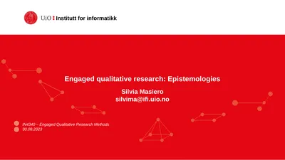 Engaged qualitative research: Epistemologies