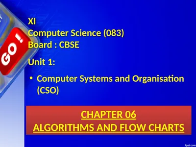 CHAPTER 06 ALGORITHMS AND FLOW CHARTS Unit 1: XI