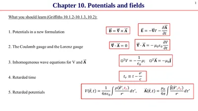 Chapter 10. Potentials and fields 1 Chapter 10.