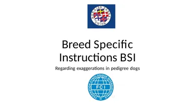 Breed Specific Instructions BSI Regarding