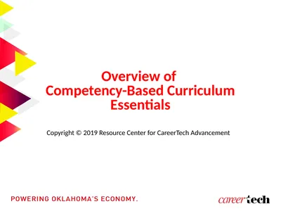 Overview of Competency-Based Curriculum Essentials